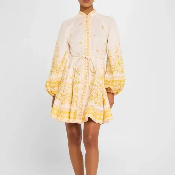 ZIMMERMANN Golden Buttoned Mini Dress リネン ミニドレス Zimmermann | Dresses | Zimmermann Golden Buttoned Mini Dress